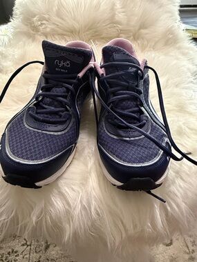 Ryka Navy and Pink Women's Walking Sneakers